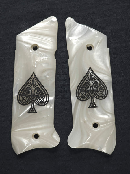 Pearl Spade Ruger Mark IV Grips