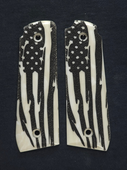 Faux Ivory American Flag Ruger Mark IV 22/45 Grips