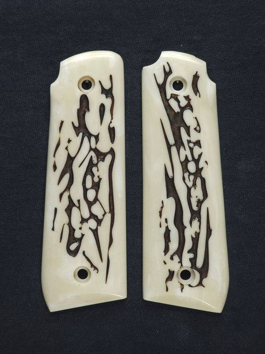 Faux Stag Ruger Mark IV 22/45 Grips