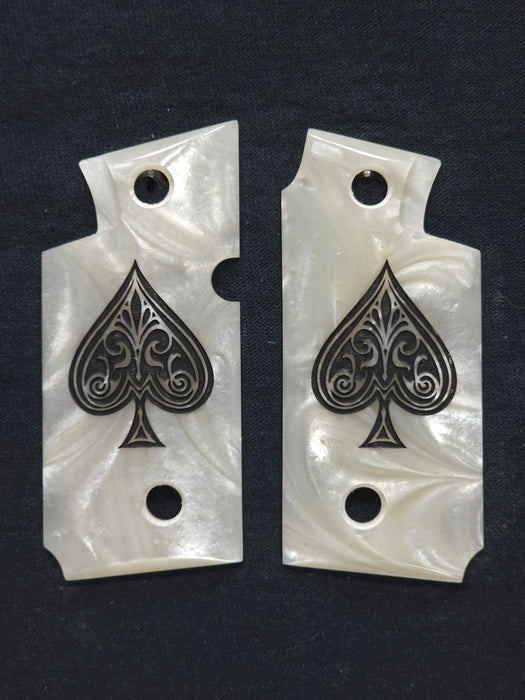 Pearl Spade Springfield Armory 911 .380 Grips