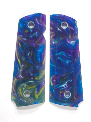CLEARANCE-Abalone Flat Cut Pearl 1911 Grips (Full Size)
