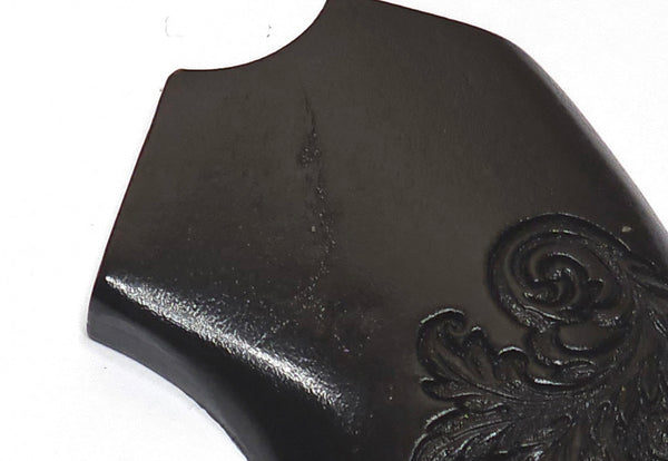 CLEARANCE- Ebony Floral Checkered Ruger Vaquero Bisley Grips
