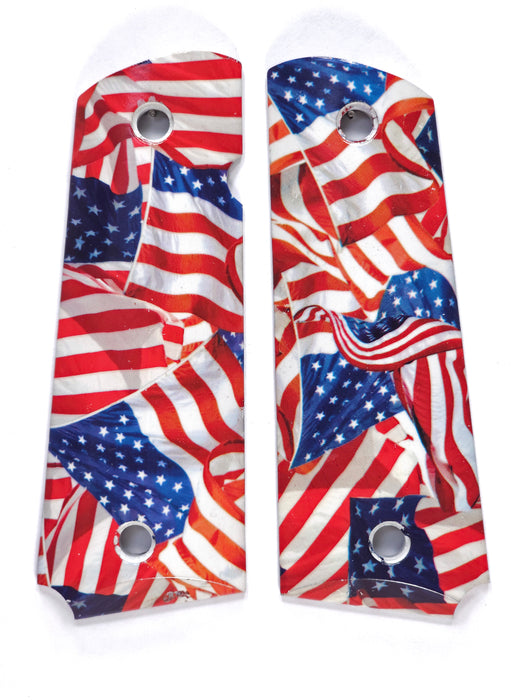 Graphic American Flag Full Size 1911 Grips