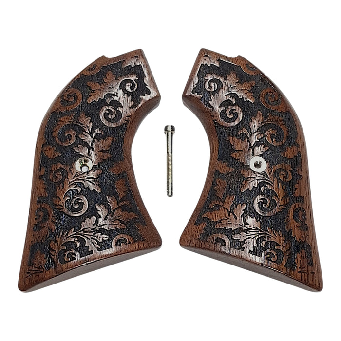 CLEARANCE - Walnut Inked Floral Heritage Rough Rider Grips