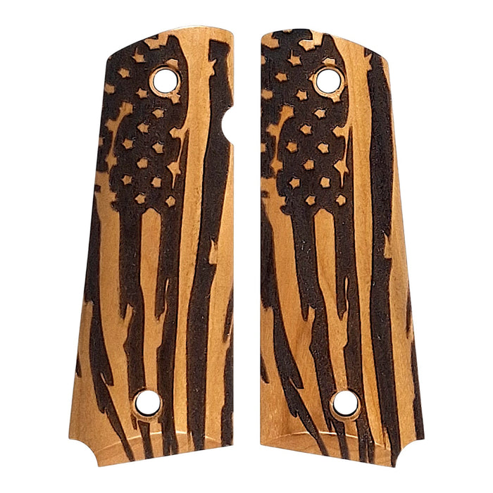 CLEARANCE - Cherry American Flag 1911 Grips (Full Size)