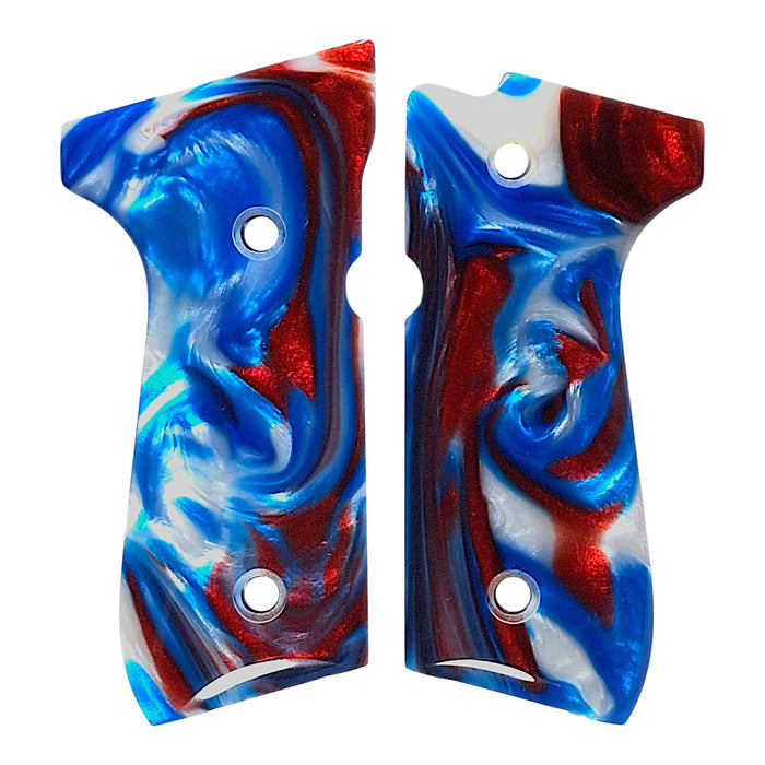 CLEARANCE-American Flag Pearl Beretta 92fs Grips