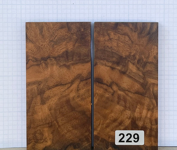 Turkish Walnut Burl Custom scales #229
