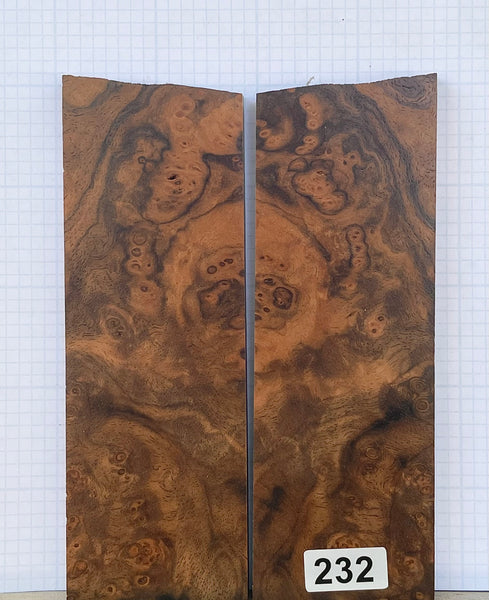 Turkish Walnut Burl Custom scales #232