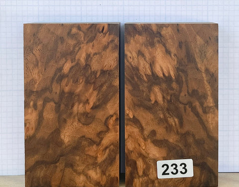 Turkish Walnut Burl Custom scales #233