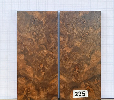 Turkish Walnut Burl Custom scales #235