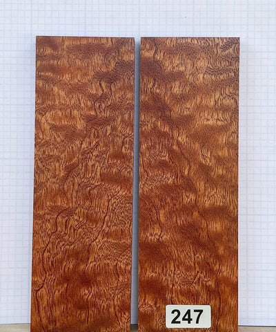 Quilted Sapele Wood Custom scales #247