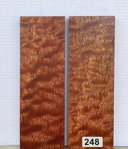 Quilted Sapele Wood Custom scales #248