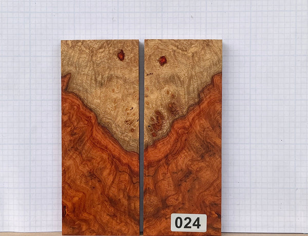 Amboyna Burl Custom scales #024