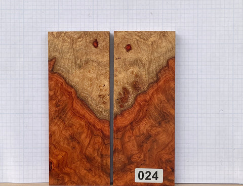 Amboyna Burl Custom scales #024