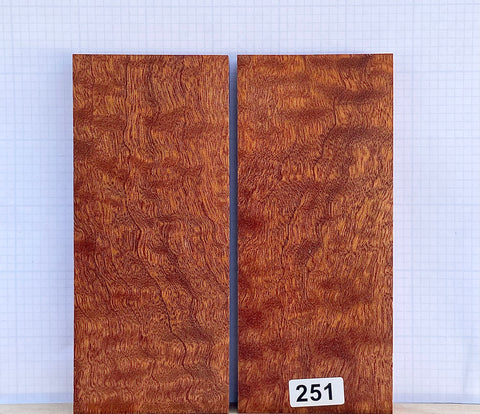 Quilted Sapele Wood Custom scales #251