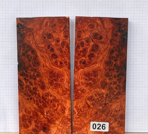 Amboyna Burl Custom scales #026