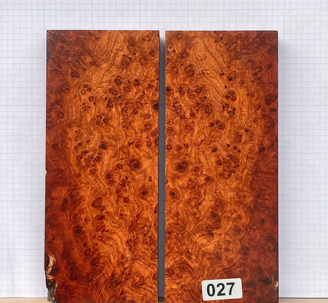 Amboyna Burl Custom scales #027
