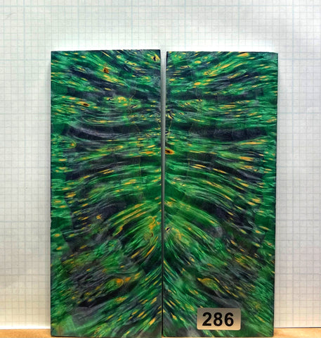 Dyed Box Elder Burl Custom scales #286