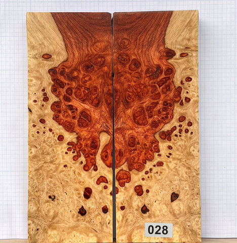 Amboyna Burl Custom scales #028