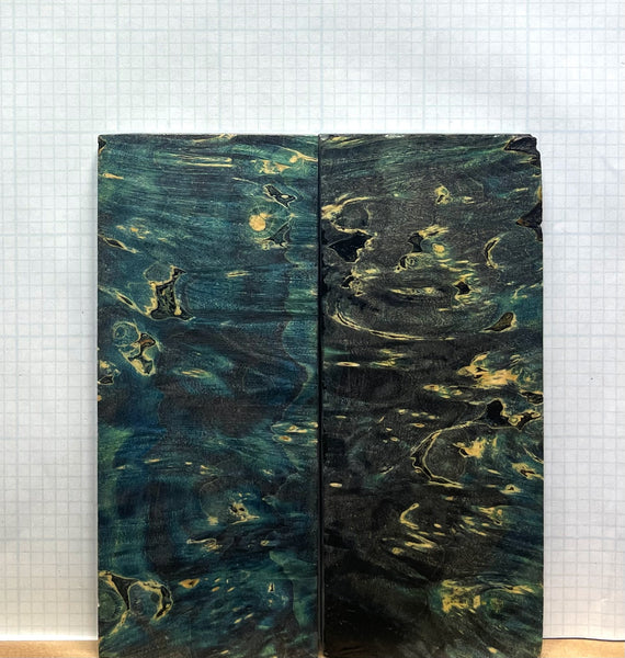 Dyed Box Elder Burl Custom scales #291