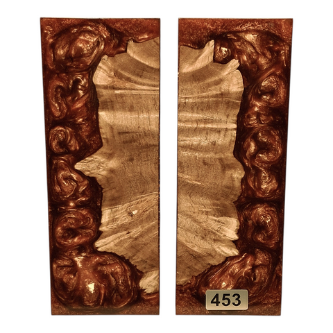 Maple Burl & Copper Pearl Scales #453