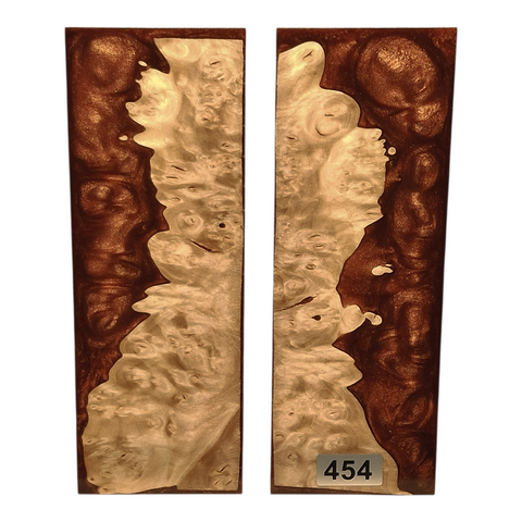 Maple Burl & Copper Pearl Scales #454