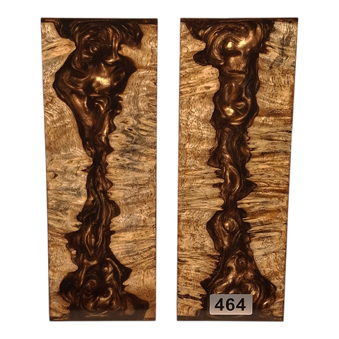 Amboyna Burl & Brown Pearl Scales #464