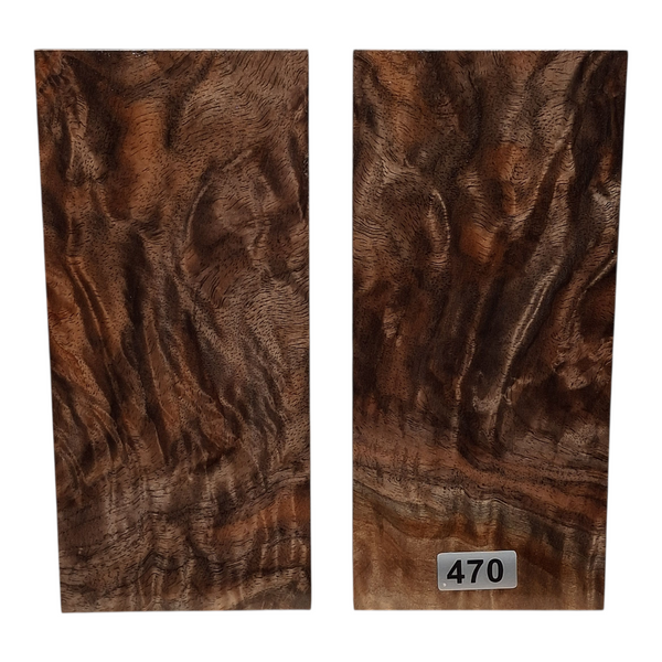 Figured Black Walnut Scales #470