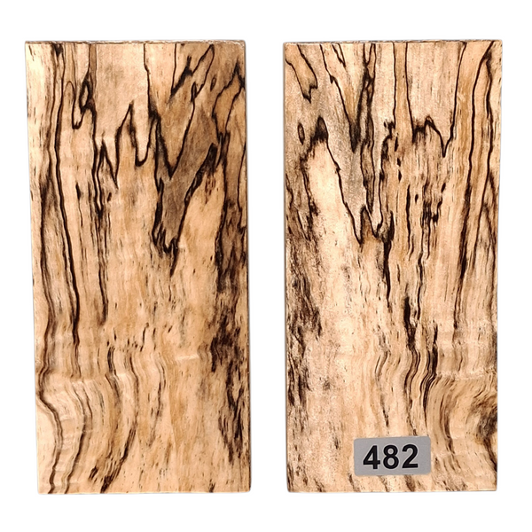 Black Line Spalted Maple Scales #482