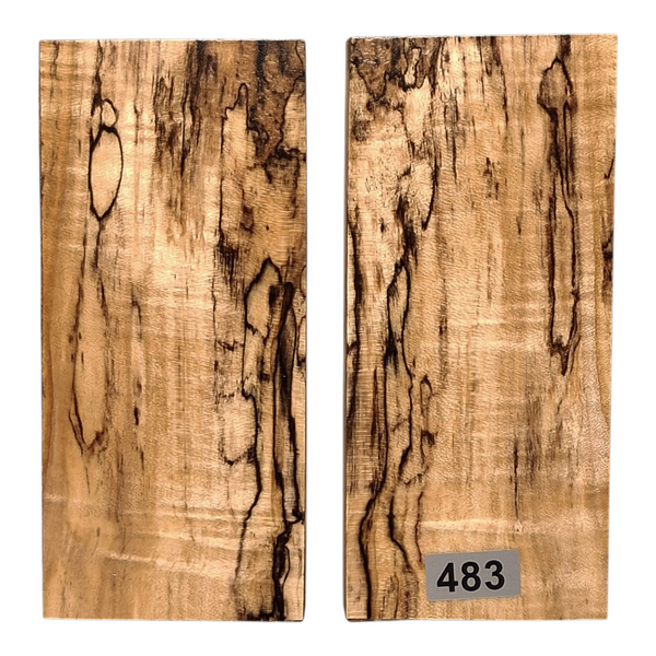 Black Line Spalted Maple Scales #483