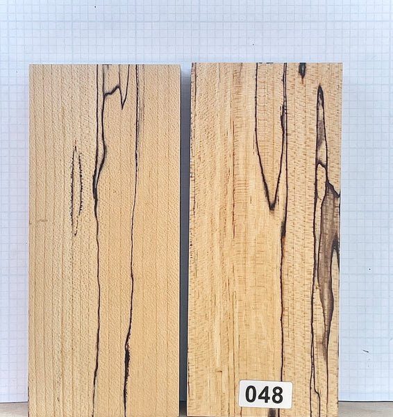 Black line Spalted Maple Wood Custom scales #048