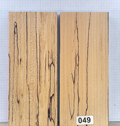 Black line Spalted Maple Wood Custom scales #049
