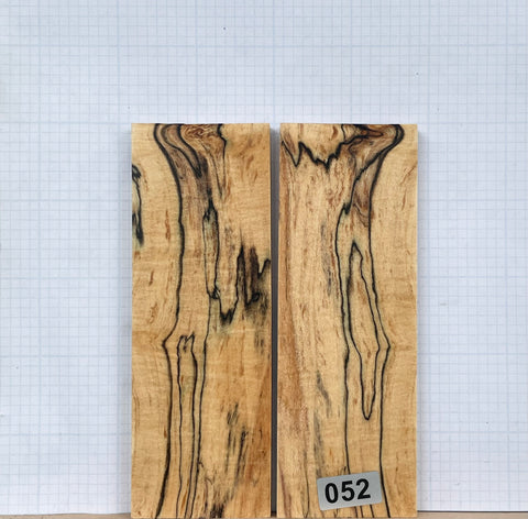 Black line Spalted Maple Wood Custom scales #052