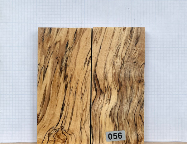 Black line Spalted Maple Wood Custom scales #056