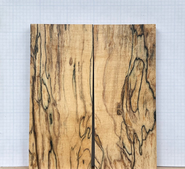 Black line Spalted Maple Wood Custom scales #057