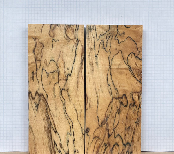 Black line Spalted Maple Wood Custom scales #058
