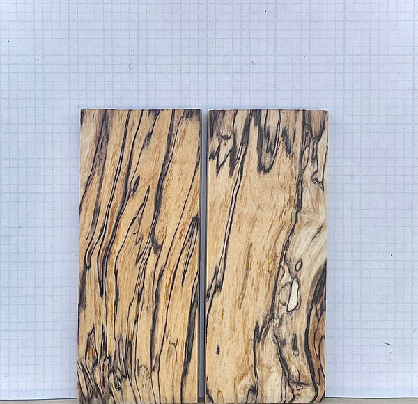 Black line Spalted Maple Wood Custom scales #060