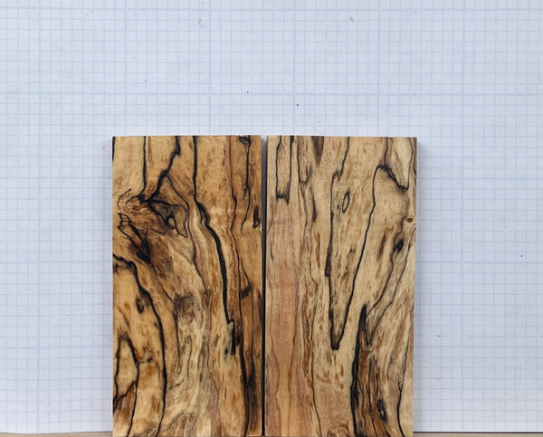 Black line Spalted Maple Wood Custom scales #061