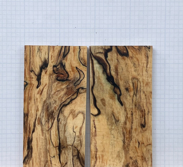 Black line Spalted Maple Wood Custom scales #063