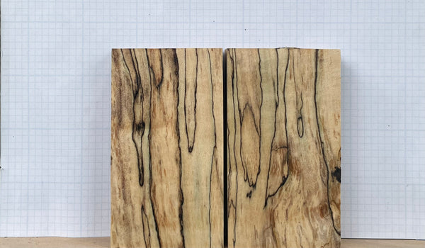 Black line Spalted Maple Wood Custom scales #064