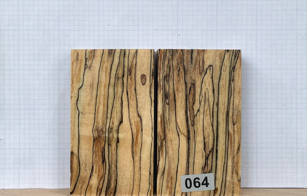 Black line Spalted Maple Wood Custom scales #064