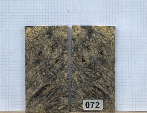 Buckeye Burl Wood Custom scales #072