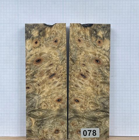Buckeye Burl Wood Custom scales #078