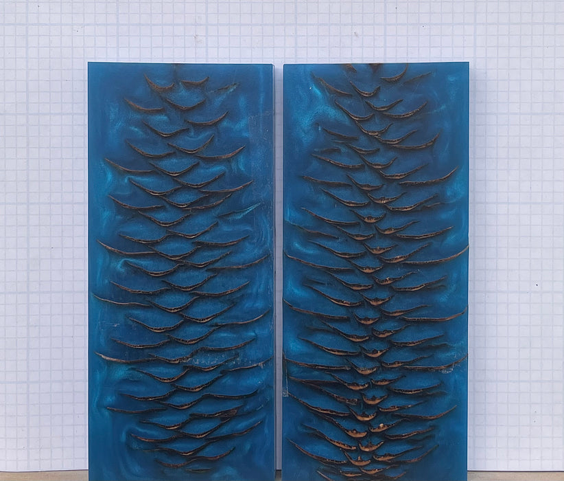 Spruce Cone & Blue Pearl Custom Scales #008