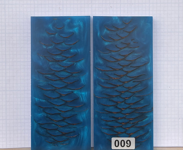 Spruce Cone & Blue Pearl Custom Scales #009