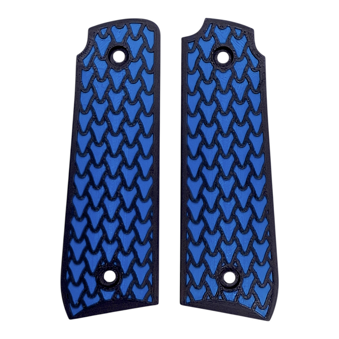 Blue & Black Dragon Scale Printed Ruger Mark IV 22/45 Grips
