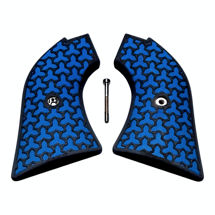 Blue & Black Fusion Printed Heritage Rough Rider Grips