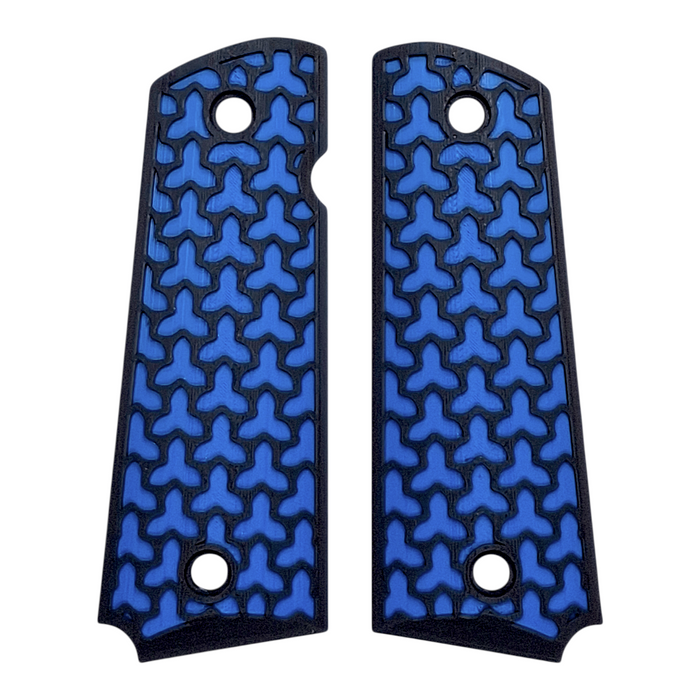 Blue & Black Fusion Printed 1911 Grips (Full Size)