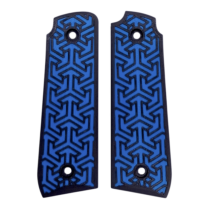 Blue & Black Tritessel Printed Ruger Mark IV 22/45 Grips