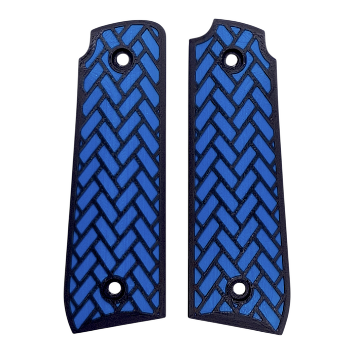 Blue & Black Weave Printed Ruger Mark IV 22/45 Grips